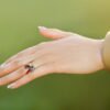 Anello Regolabile in Acciaio con Ciondoli Portafortuna, Cornetto Rosso, Coccinella e Quadrifoglio